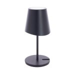 Xanlite - lampe � poser led ip44, 250 lumens, rechargeable usb - c, 38cm, cct & dimmable, noir - lpm38nd ...