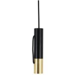 Xanlite - suspension tempo en métal noir et laiton, culot e27 - cosdetembl Xanlite - suspension tempo en métal noir et laiton, culot e27 - cosdetembl