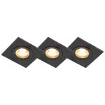 Xena - spot encastrable - 3 lumière - l 80 mm - noir - moderne - éclairage extérieur - salle de bains ... Xena - spot encastrable - 3 lumière - l 80 mm - noir - moderne - éclairage extérieur - salle de bains ...
