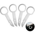 Xepho autoradio adaptateur demontage, 4 pi�ces acier inoxydable cl� extraction autoradio, outil de d�verrouill ...
