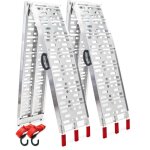 Wiltec - lot de 2x rampe de chargement pliable 2260 x 295 mm ? capacit de charge max. 680 kg ? avec ...