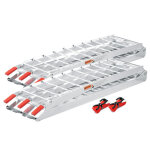 Wiltec - lot de 2x rampe de chargement pliable 2260 x 305 mm ? capacit de charge max. 680 kg ? profil ...
