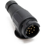 Wiltec - adaptateur prise remorque 13 broches 12v feux stop clignotant feu brouillard feu arrire