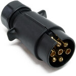 Adaptateur prise remorque avec 7 broches ? 12 v ? en plastique ? feux stop feu plaque immatriculation ...