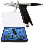 Wiltec - kit pistolet arographe professionnel modle 116ak ? action double da ? avec buses 0, 2 / 0, ...