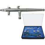 Wiltec - kit pistolet arographe professionnel modle 186k ? action double da ? avec buses 0, 2 / 0, ...