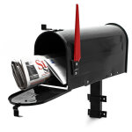 Wiltec - kit boîte aux lettres américaine et support mural, 180 x 220 x 480 mm, couleur noire, acier ... Wiltec - kit boîte aux lettres américaine et support mural, 180 x 220 x 480 mm, couleur noire, acier ...