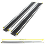 Xpotool ? lot de 2 rampes de chargement t�lescopiques 1220 - 2140 x 185 mm ? capacit� 270 kg ? aluminium ...