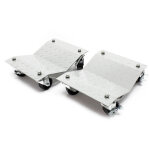 Wiltec - jeu chariot de manutention de v�hiucule aide transport man?uvre charge 680 kg cric garage automobile ...