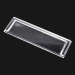 Wiltec - plaque couverture porte - nom ? 92, 5 x 28, 5 mm ? pour dcoupe 89, 5 x 24, 5 mm ? bote aux ...