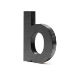 Plaque numéro maison lettre 'b' 3d, 128 x 30 x 200 mm, gris anthracite, acier galvanisé, résistant aux ... Plaque numéro maison lettre 'b' 3d, 128 x 30 x 200 mm, gris anthracite, acier galvanisé, résistant aux ...