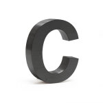 Plaque numéro maison lettre 'c' 3d, 130 x 30 x 150 mm, gris anthracite, acier galvanisé, résistant aux ... Plaque numéro maison lettre 'c' 3d, 130 x 30 x 150 mm, gris anthracite, acier galvanisé, résistant aux ...
