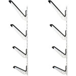 Wiltec - rack quadruple mural universel - 20 x 355 x 580 mm - support de rangement pour 4 planches surf ...