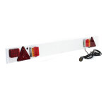 Wiltec rampe d?clairage led pour remorque 7 broches ? largeur 137 cm & cble de 6 m ? avec feux arrire ...