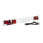 Wiltec - rampe d'clairage pour remorque 7 broches ? largeur 137 cm & cble de 6 m ? avec feux arrire ...