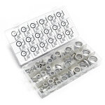 Wiltec - set de bague d'�tanch�it� aluminium 450 pi�ces coffret en plastique bien tri�