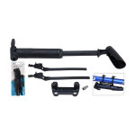 Mini pompe à vélo xqmax noire 19, 5 cm Mini pompe à vélo xqmax noire 19, 5 cm