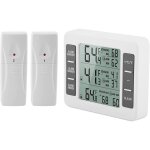 Xvx - thermom�tre num�rique sans fil avec alarme sonore pour r�frig�rateur et cong�lateur, montre min ...