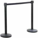 2 poteaux de guidage barri�re de s�curit� passage pour la contr�le de foules avec 2 sangles r�tractables ...