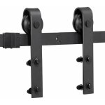 Yaheetech 8ft / 244 cm kit de rail de porte coulissante système de porte suspendue pour garage cuisine ... Yaheetech 8ft / 244 cm kit de rail de porte coulissante système de porte suspendue pour garage cuisine ...