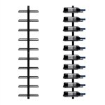 Yaheetech - porte bouteille mural m�tallique �tag�re � vin pour 10 bouteilles cave resto maison 126cm ...