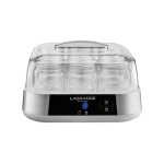 Yaourtire 1, 5l inox 18w 9 pots de 185g yaourt fait maison couvercles inclus - lagrange