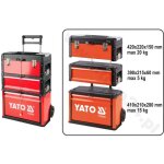 Yato yt - 09102 bote  outils et  petites pices de aluminium, mtal, plastique noir, rouge
