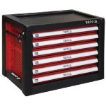 Yato - yt - 09155 - coffre  outils 6 tiroirs, couleur : noir et rouge