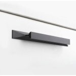 Ymyny lot de 10 poign�es de meuble noires - 128 mm - poign�es de porte noires - poign�es de tiroir solides ...