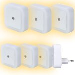 Ymyny - lot de 6] veilleuse � brancher pour enfants - d�tecteur automatique jour / nuit veilleuse led ...