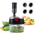 Ymyny - jamais utilis�]coupe - l�gumes �lectrique haute vitesse, broyeur, r�pe, coupe - spirale, coupe ...