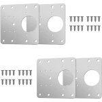 Ymyny - jamais utilis�]lot de 4 supports de r�paration de charni�res d'armoire, plaque de r�paration ...