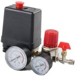 Ymyny - r�gulateur de pression de compresseur d'air avec manom�tres pour une r�duction rapide de la pression ...