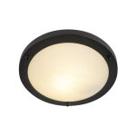 Yuma - plafonnier - 1 lumière - ø 310 mm - noir - moderne - éclairage extérieur - salle de bains - qazqa ... Yuma - plafonnier - 1 lumière - ø 310 mm - noir - moderne - éclairage extérieur - salle de bains - qazqa ...