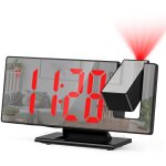Yzmrbdqc - r�veil num�rique, r�veil � projection pour gros dormeurs, horloge num�rique pour chambre � ...