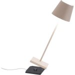 Zafferano - lampe de table led poldina pro sabbia, rechargeable et dimmable avec une autonomie jusqu'� ...