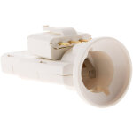 Douille avec fiche dcl 6a 250v e27 - blanc zenitech
