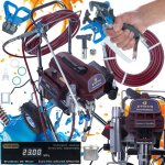 Zenthril set pulv�risateur de peinture quantum g standpro ? 2200w, 20mpa, 2, 8l / min, 0, 025  moteur ...