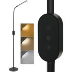 Zmh lampadaire led liseuse de salon dimmable - lampadaire moderne lampadaire tactile noir 9w avec minuterie ... Zmh lampadaire led liseuse de salon dimmable - lampadaire moderne lampadaire tactile noir 9w avec minuterie ...