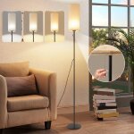 Zmh lampe de stand salon dimmable lampe de sol : lampe de stand led 3 temp�ratures de couleur abat - ...