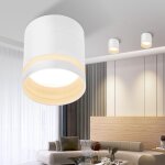 Zmh spot en saillie spot en saillie led blanc - spot de plafond rond spot en acrylique blanc chaud spot ...