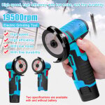 Zoternen - mini meuleuse sans fil, 76mm mini disqueuse sans fil, meuleuse d'angle sans fil avec chargeur ...