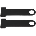 Zoternen - sangle de verrouillage universelle pour casque de moto en acier inoxydable avec anneau en ...