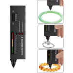 Zoternen - stylo testeur de diamant, testeur de diamant haute pr�cision avec indicateur led et invite ...