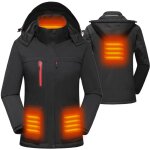 Zoternen - veste thermique pour femme avec capuche amovible, veste chauffante hivernale, veste chauffante ...