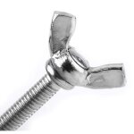 Zoternen - vis papillon akozon, 5 pi�ces m6 din316 304 en acier inoxydable (m6 x 12 mm)