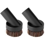 Zvd - 2pcs soft bristle brush round brush universal vacuum brush vacuum dust brush