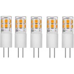 Zvd - 5pcs pas d'ampoules stroboscopiques led highlight petite ampoule de ma�s 2w blanc chaud 3000k