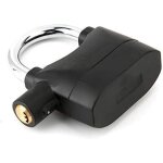 Zvd - alarm lock - black alarm anti - theft security padlock waterproof alarm lock for motorcycle bike ...