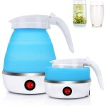 Zvd - bouilloire pliable en silicone, bouilloire de voyage, bouilloire electrique 0, 6l, kettle mini ...